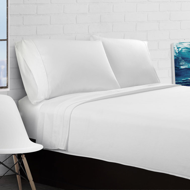 Canora Grey Linville Egyptian Cotton Percale Sheet Set & Reviews Wayfair